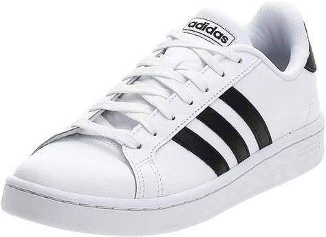 weiße adidas sneaker schwarze streifen|Adidas men's white sneakers.